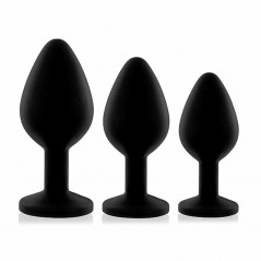 Zestaw korków analnych - Rianne S Booty Plug Set 3x Black