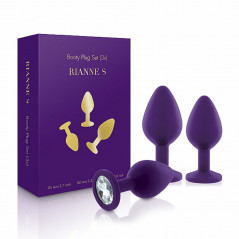 Zestaw korków analnych - Rianne S Booty Plug Set 3x Purple