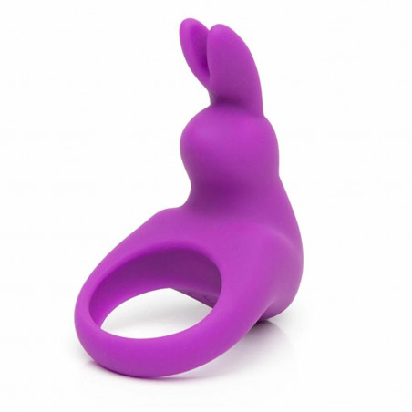 Pierścień wibrujący - Happy Rabbit Rechargeable Vibrating Rabbit Cock Ring Purple