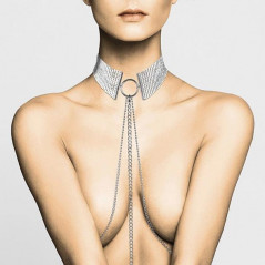 Obroża - Bijoux Indiscrets Desir Metallique Collar Silver