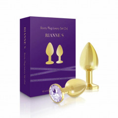 Zestaw plugów analnych - Rianne S Booty Plug Luxury Set 2x Gold