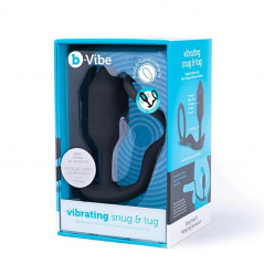 Plug analny wibrujący z pierścieniem - B-Vibe Vibrating Snug & Tug M