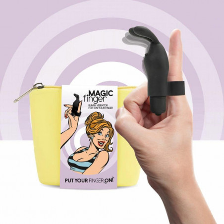Wibrator na palec - FeelzToys Magic Finger Black