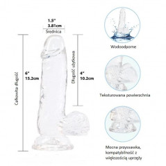 Dildo - Addiction Crystal Addiction Clear Dong 15 cm
