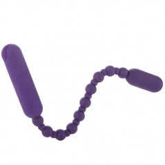 Koraliki analne wibrujące - PowerBullet Booty Beads Purple