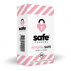 Prezerwatywy stymulujące - Safe Intense Safe 10 szt