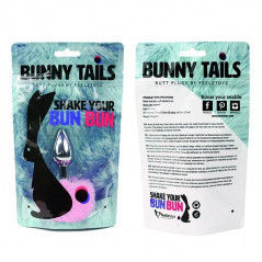 Plug analny - FeelzToys Bunny Tails Butt Plug Pink