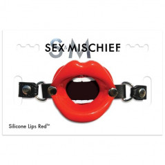 Knebel - S&M Silicone Lips Red