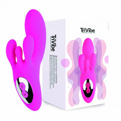 Wibrator - FeelzToys TriVibe G-Spot Vibrator with Clitoral & Labia Stimulation Pink
