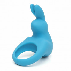 Pierścień wibrujący - Happy Rabbit Rechargeable Vibrating Rabbit Cock Ring Blue