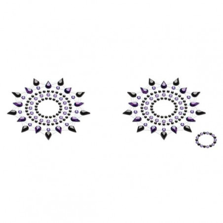 Biżuteria na piersi - Petits Joujoux Gloria Black & Purple