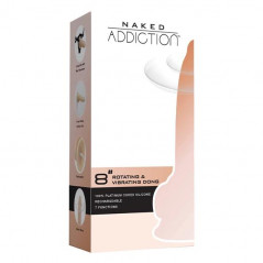 Wibrator - Naked Addiction Rotating & Vibrating Dong 20 cm Vanilla