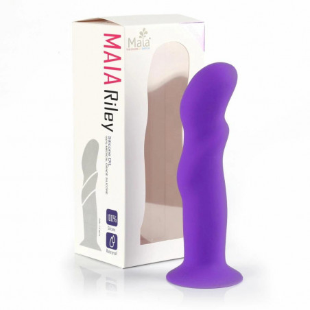 Dildo silikonowe - Maia Toys Silicone Dildo Purple