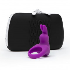Happy Rabbit - Wibrujący Fioletowy Pierścień Na Penisa Z Etui