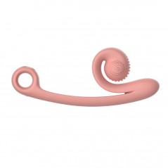 Snail Vibe - Podwójny Wibrator Stymulujący Punkt-G Curve Brzoskwiniowy