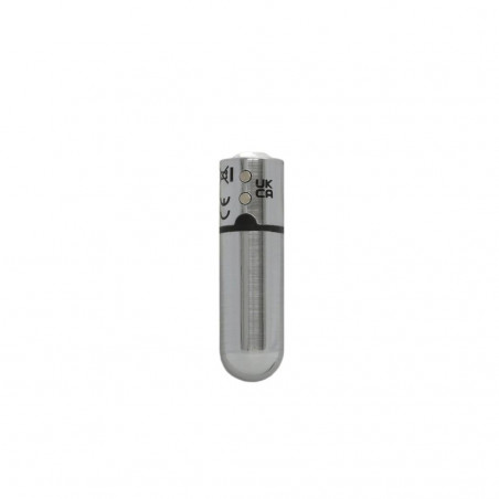 PowerBullet - Mini Wibrator 9 Funkcji Z Kryształem First Class Srebrny