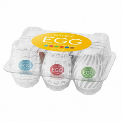Zestaw sześciu masturbatorów - Tenga Egg 6 Styles Pack Serie 3