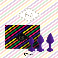 Zestaw plugów analnych - FeelzToys Bibi Purple 3 szt