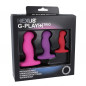 Zestaw wibrujących korków analnych - Nexus G-Play Trio+ Pink Red Purple