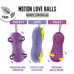 Zdalnie sterowane jajeczko wibrujące - FeelzToys Motion Love Balls Jivy