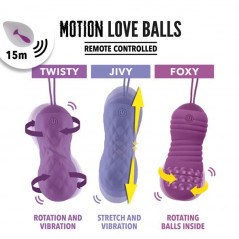 Zdalnie sterowane jajeczko wibrujące - FeelzToys Motion Love Balls Twisty