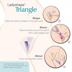 Szablon do golenia w trójkącik - Ladyshape Bikini Shaping Tool Triangle