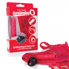 Zdalnie sterowany wibrator do majteczek - The Screaming O Remote Control Panty Vibe Red