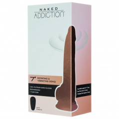Wibrator - Naked Addiction Rotating & Vibrating Dong with Remote 18 cm Vanilla
