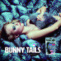 Plug analny - FeelzToys Bunny Tails Butt Plug Black