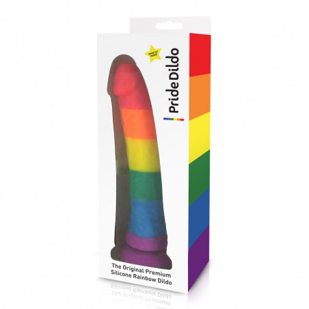 Tęczowe dildo - Pride Dildo Silicone Rainbow Dildo