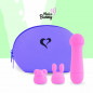 Wibrator - FeelzToys Mister Bunny with 2 Caps Pink
