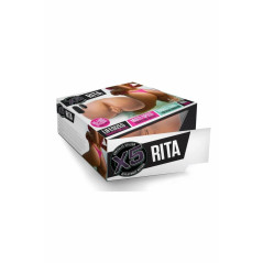 X5 MEN RITA MOCHA - anatomiczny model intymny z wibracją, 34 cm