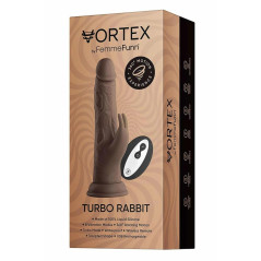 FemmeFunn Wireless Turbo Rabbit Brown - model z rotacją i 8 trybami pracy