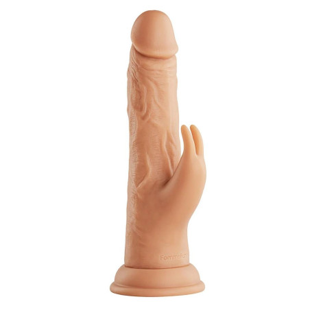 FemmeFunn Wireless Turbo Rabbit Nude - silikonowy model z rotacją i wibracjami
