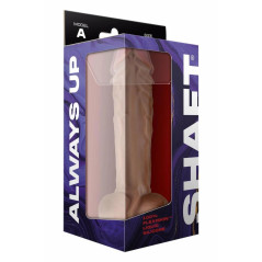SHAFT Model A 10.5" Liquid Silicone - anatomiczny, z przyssawką, Pine