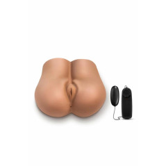 X5 Men Pound Me Deep Mocha - anatomiczny model z wibracją, 34,8 cm