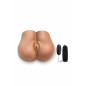 X5 Men Pound Me Deep Mocha - anatomiczny model z wibracją, 34,8 cm