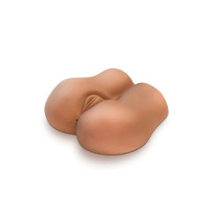 X5 Men Pound Me Deep Mocha - anatomiczny model z wibracją, 34,8 cm