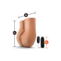 X5 Men Pound Me Deep Mocha - anatomiczny model z wibracją, 34,8 cm