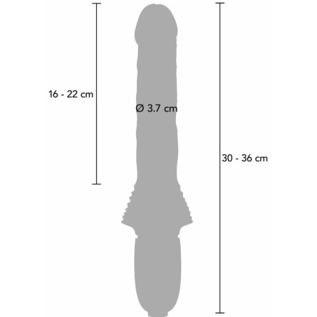 TOYJOY Magnum Opus Supreme Thruster 2 fioletowy, silikonowy, 31 cm