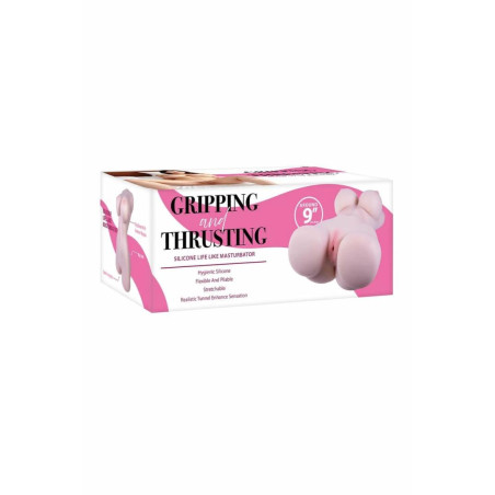 NMC 9 Inch Silicone Life Like Tunel z Wypustkami Flesh 22,8 cm