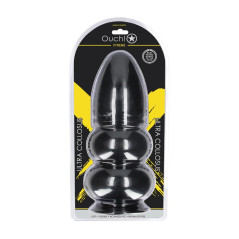 Ultra Collosus Anal Plug 33 cm Black - duży model z przyssawką