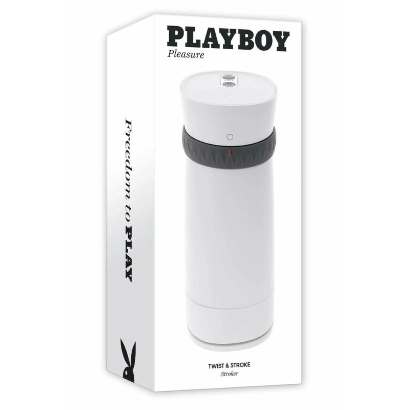 PLAYBOY Twist & Stroke - maszyna intymna z podgrzewaniem i UV, 21,6 cm
