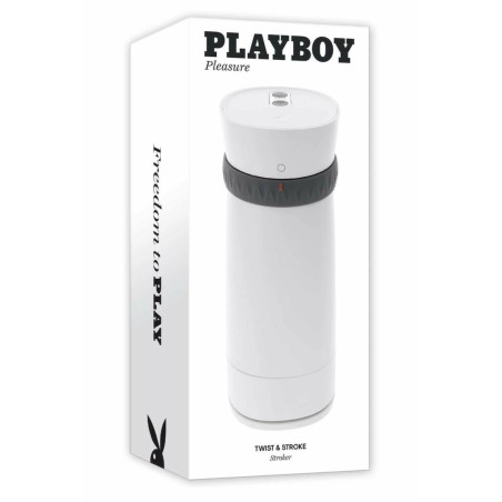 PLAYBOY Twist & Stroke - maszyna intymna z podgrzewaniem i UV, 21,6 cm