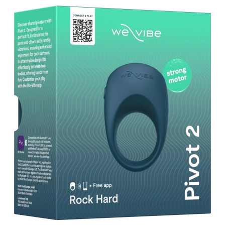 We-Vibe Pivot 2 Slate - Pierścień wibrujący z aplikacją, szary