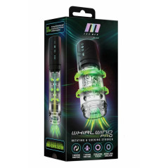 M FOR MEN WHIRLWIND PRO BLACK automatyczna maszyna intymna 24,8 cm