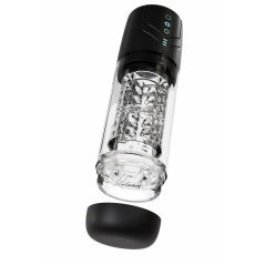 M FOR MEN WHIRLWIND PRO BLACK automatyczna maszyna intymna 24,8 cm