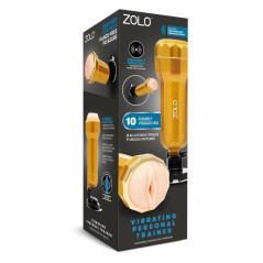 ZOLO Vibrating Mountable Trainer 10 trybow silikonowy 28 cm czarny