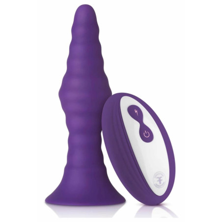 FemmeFunn Pyra Small Dark Purple - wibrująca maszyna intymna z pilotem