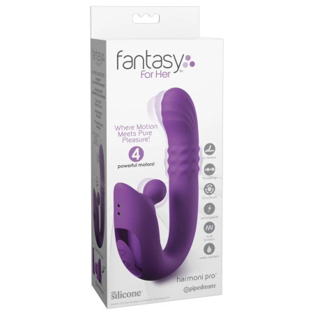 Fantasy For Her Harmoni Pro Purple - wielofunkcyjny masażer z 4 silnikami